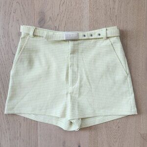 A/X Armani Exhange Size 2 High-Rise Gingham Shorts